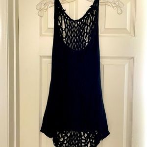 Unique All Saints web-like tank with low back
